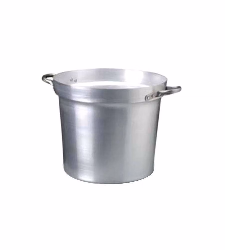 Pentolone per salse Fasa in alluminio con manici in acciaio inox, Nero e Argento, L: 60 cm, H: 37 cm – 2