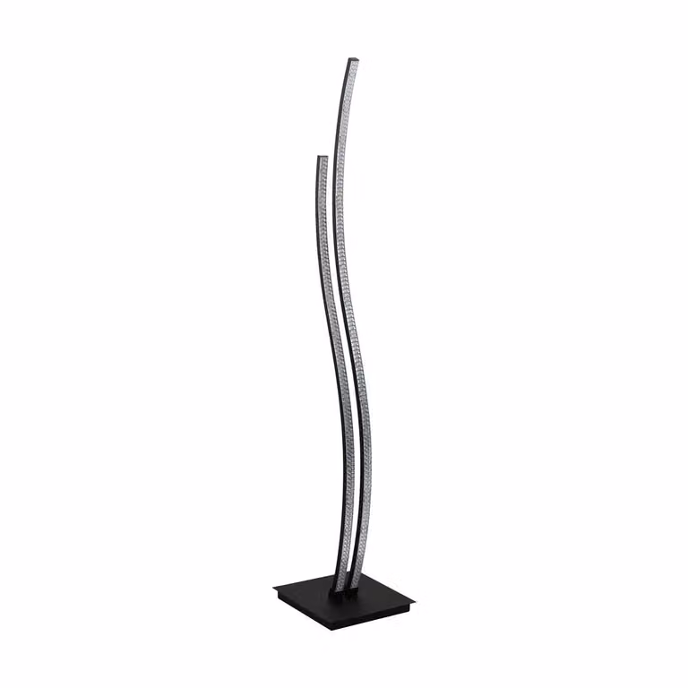Eglo 99805 LEJIAS Lampada da terra LED 16W nero trasparente bianco caldo