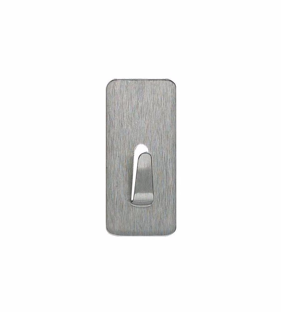 Home Ganci adesivi Inox set 2 pezzi colore silver per bagno cucina casa