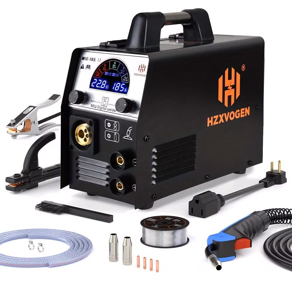 Apparecchio di saldatura – Saldatrice digitale 4-in-1 – 200A – MIG, TIG (con accensione a sollevamento) e MMA, con protezione da sovraccarico