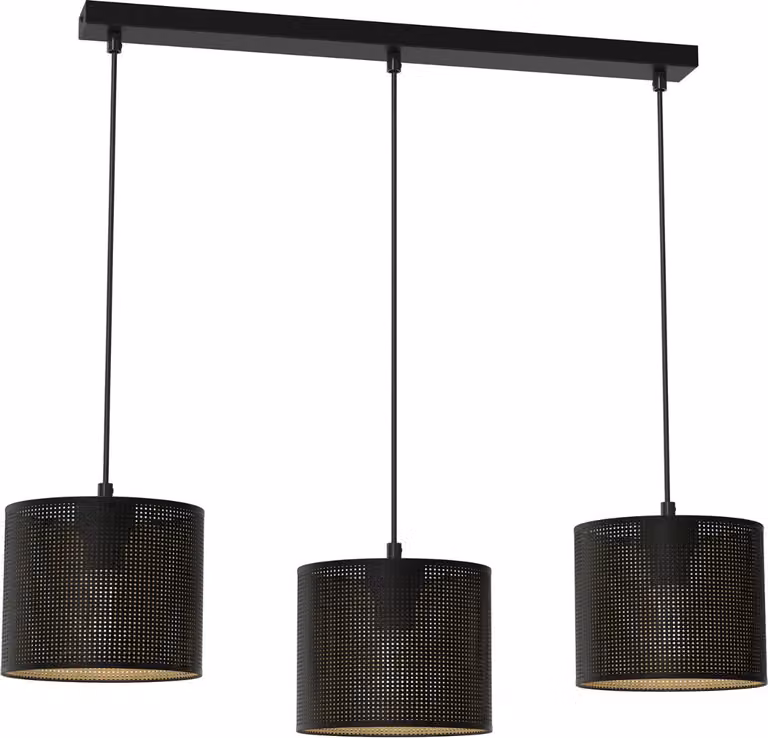Lampada a sospensione Euluna "Jovin" in metallo nero