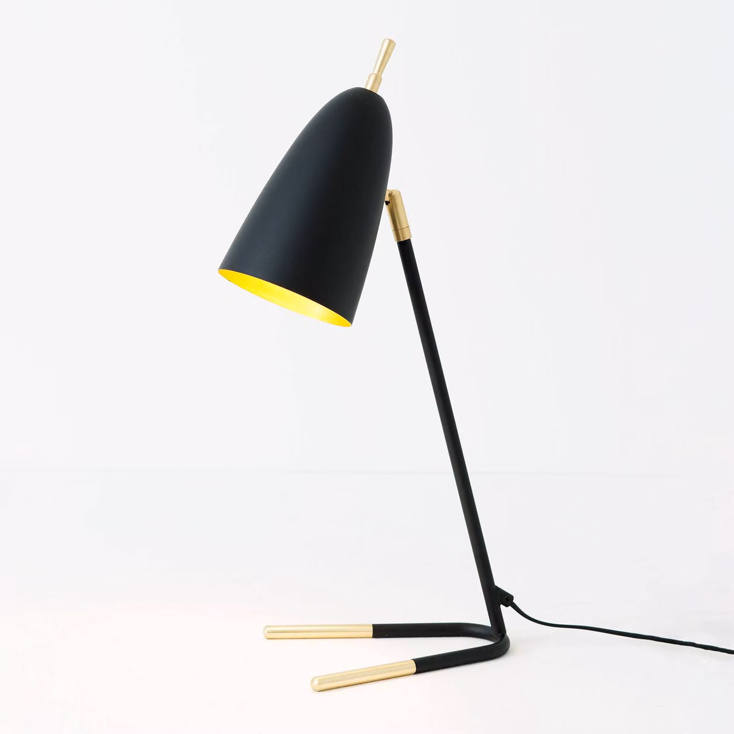 Holländer Lampada da tavolo Obelisco, Nero, Soggiorno / Sala da pranzo, Metallo, Moderno, Lampada da tavolo