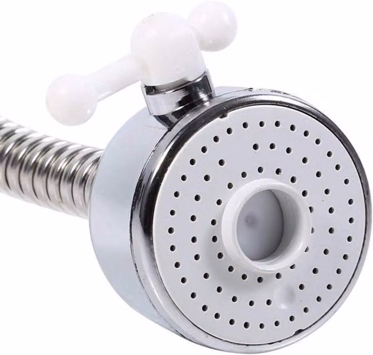Rubinetto da cucina con beccuccio orientabile, rotazione a 360 gradi, con sistema di risparmio idrico, adatto per l'utilizzo con acqua fredda e calda, ideale per un utilizzo efficiente in cucina