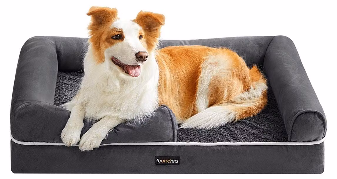 Cuccia per cani in peluche – confortevole – rivestimento in TPU – aspetto simile al camoscio – imbottitura in PP – dimensioni 91 x 71 x 25 cm
