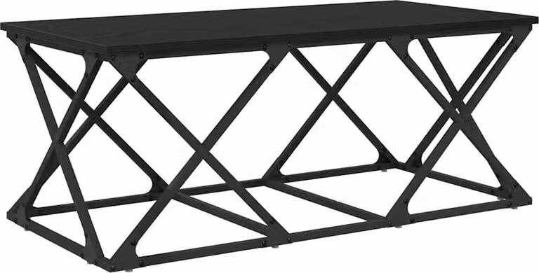 Tavolino da salotto Rovere Nero 100 x 49 x 40 cm