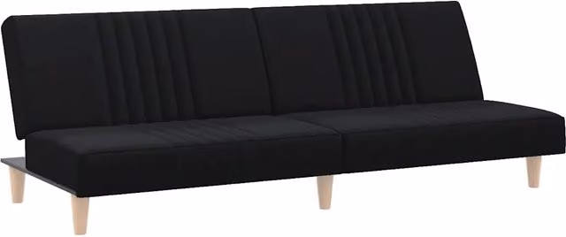 Divano letto | Sof¨¤ letto | Letto singolo Nero in Tessuto