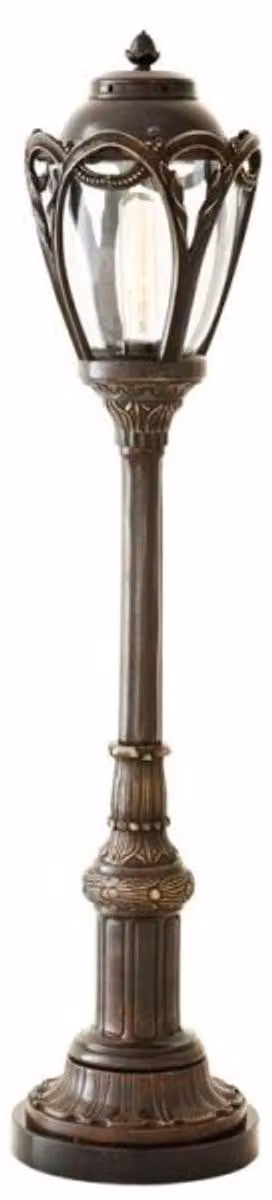 Lampada da terra Casa Padrino Luxus, modello Lincoln Park, realizzata in ottone massiccio, altezza 85 cm, diametro 19 cm, finitura dorata