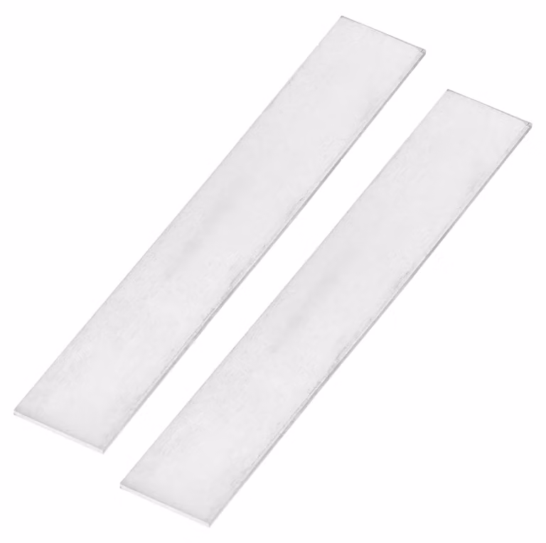 Confezione da 2 lastre di zinco, purezza 99,995%, dimensioni 2x25x150 mm