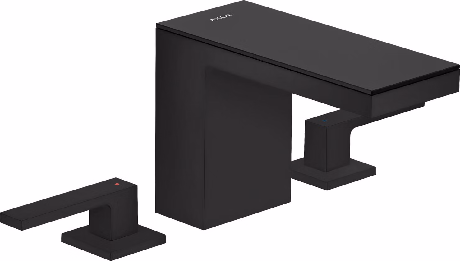 hansgrohe AXOR MyEdition Mélangeur lavabo 3 trous 110, avec vidage Push-Open, avec plaque, saillie 150mm, 47070670, 47070670