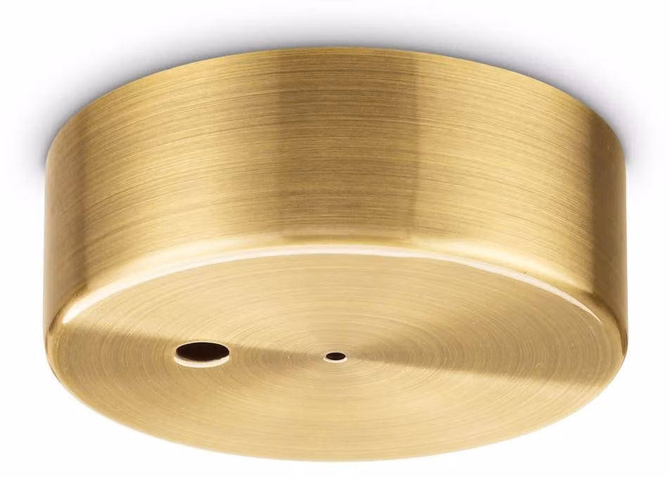 Rosone Contemporaneo Metallo Ottone 1 Luce