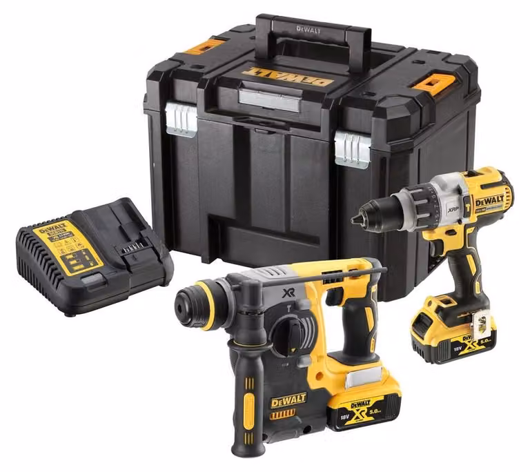 Set di trapani/avvitatori combinati Dewalt 18V Xr + trapani a percussione