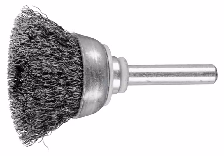 PFERD TOOLS Spazzola a tazza non annodata in filo d'acciaio TBU con albero