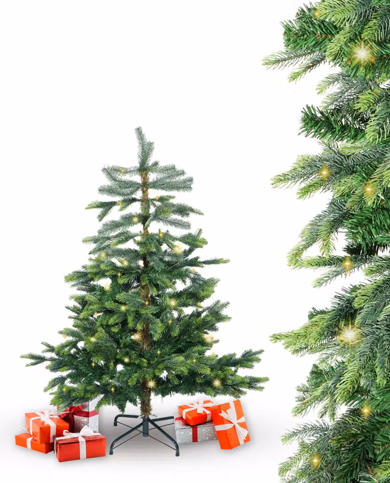 BonTree albero di Natale artificiale in abete rosso con LED : 120 cm : Albero