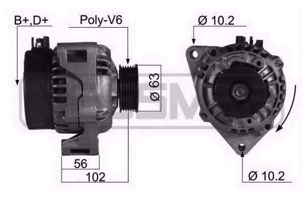 Alternatore 80A