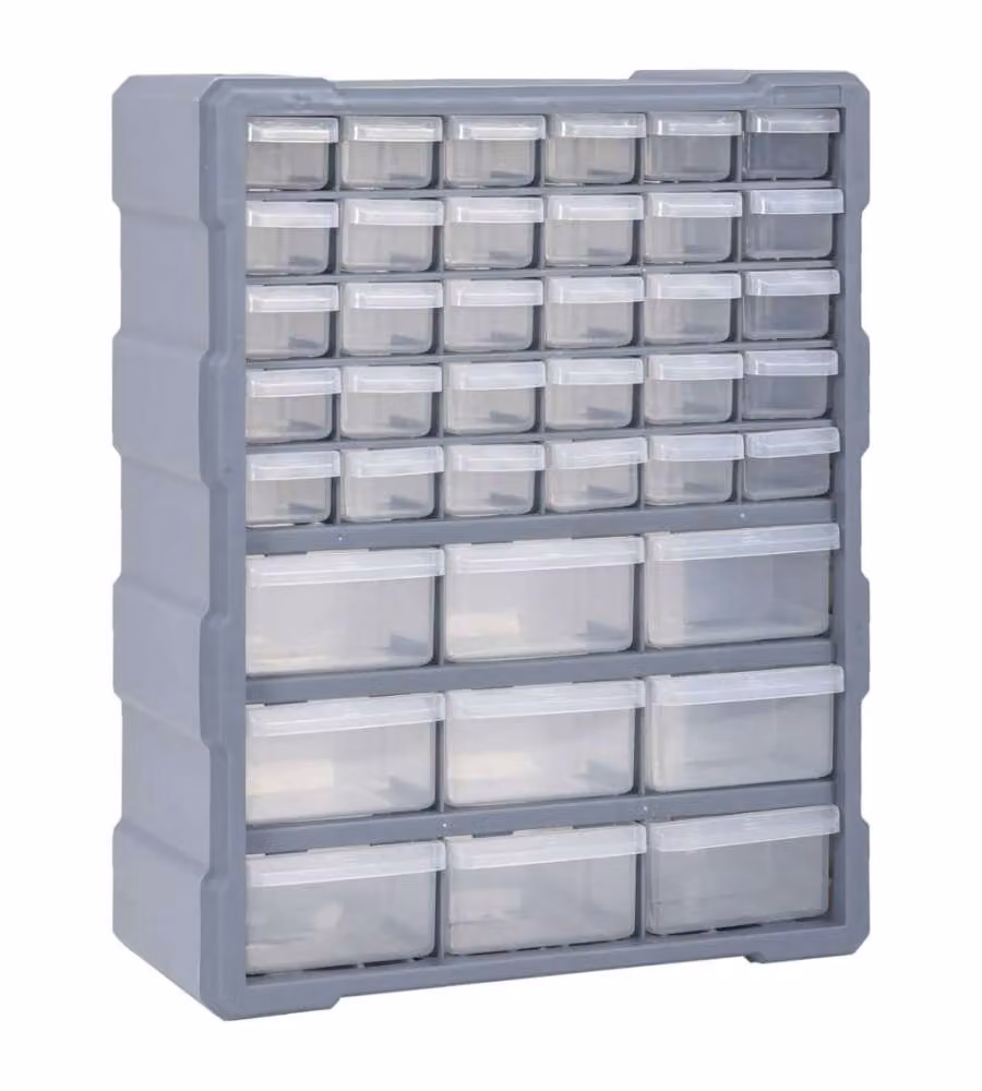 Mobile Contenitore con 39 Cassetti 38x16x47 cm