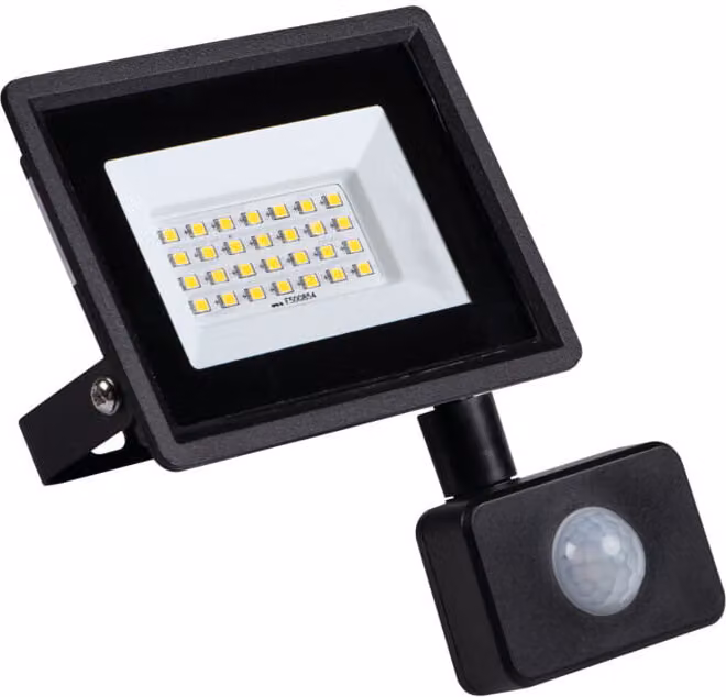 Proiettore alogeno a LED con sensore 20W IP44 31398 neutro Miledo