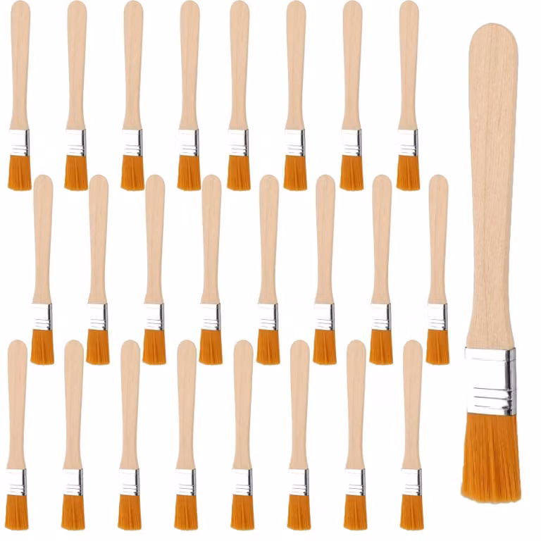 Elzusha - Set di 25 pennelli piatti per diverse tecniche di pittura