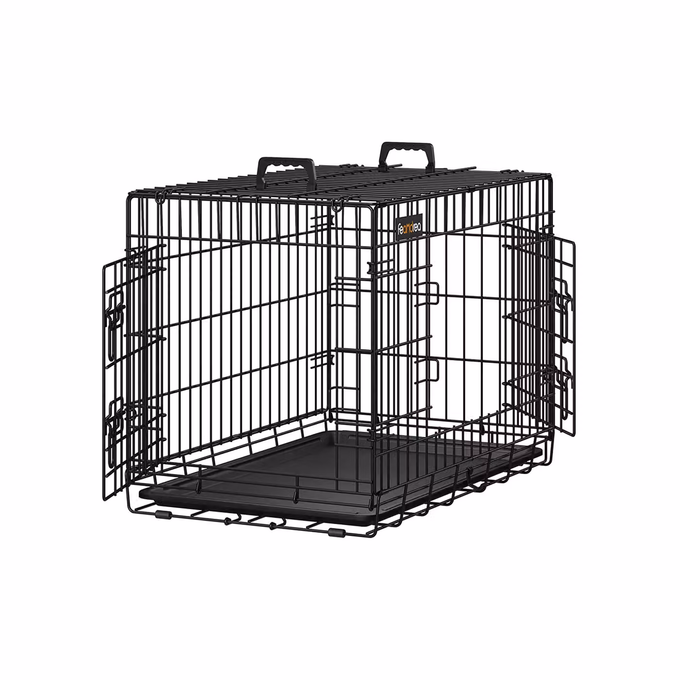Gabbia per Animali Pieghevole, Nero / 77,5 x 48,5 x 55,5 cm