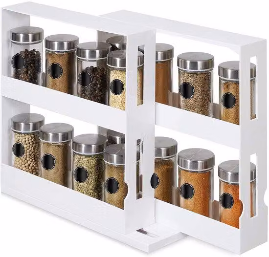 Scaffale girevole da cucina, scaffale girevole per spezie ed erbe aromatiche