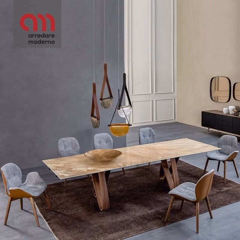 Tavolo Butterfly Tonin Casa allungabile gres e ceramica
