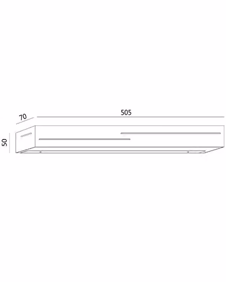 Applique LED Fabas Banny Up and Down 24W 2260 lm 3000K Grigia in Metallo e Plastica per Soggiorno e Corridoio – 2