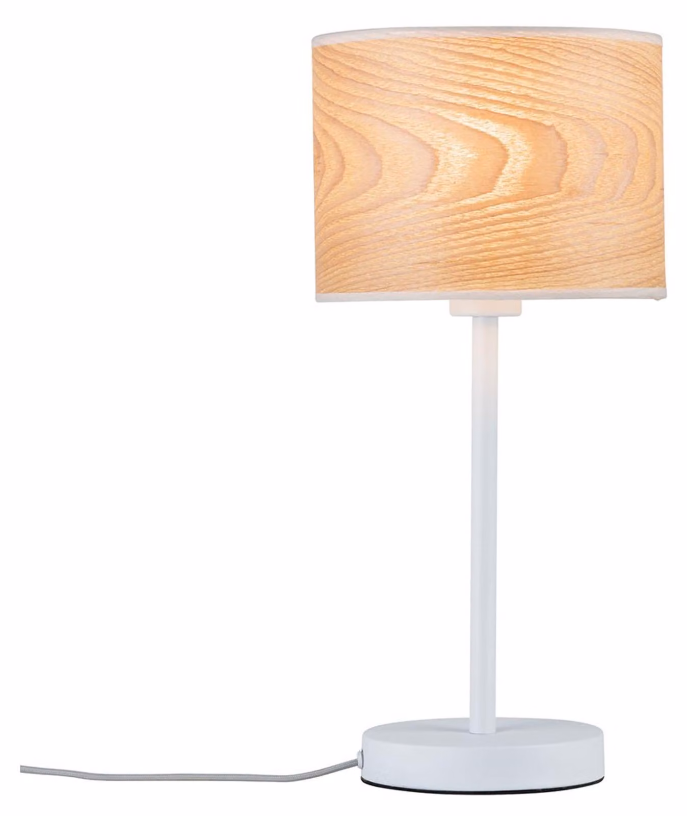 Lampada da tavolo, legno, bianco, H 44,5 cm, NEORDIC NETA