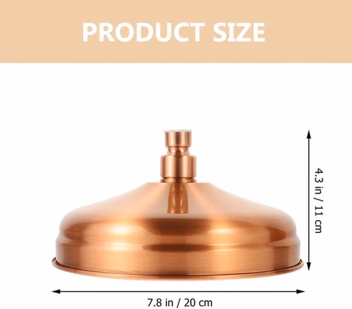 Antico soffione in ottone - Soffione con elementi in silicone - 7,86 pollici - Esperienza doccia confortevole - Utilizzo multifunzionale - Soffioni per doccia