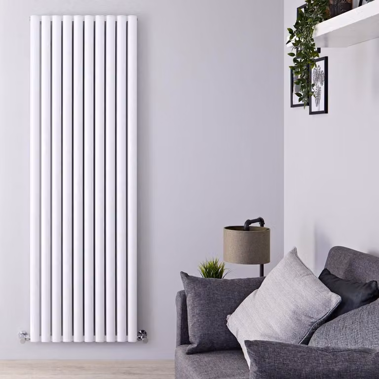 Termosifone Verticale Alluminio Bianco 2506W 1800x590mm - Potenza elevata - Design Moderno - Revive Air