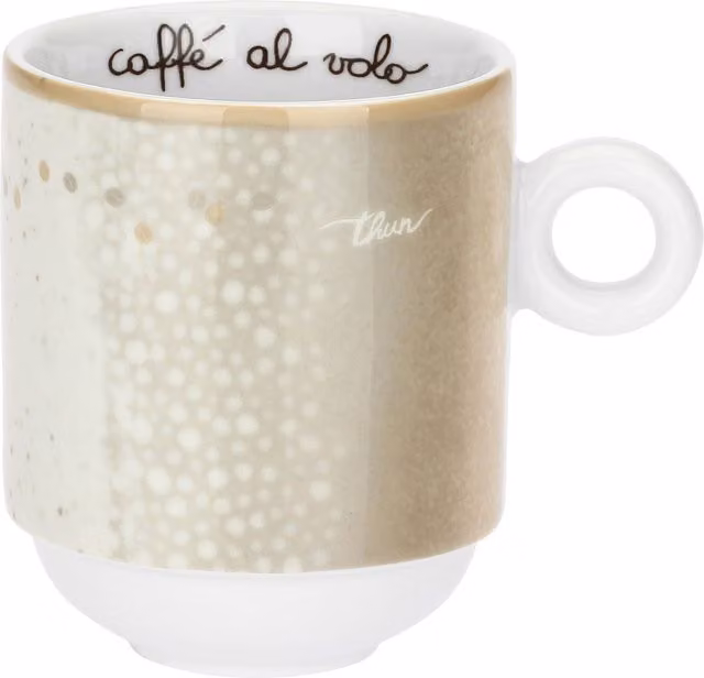 Mug in porcellana Thun Pure Elegance colore beige per adulti