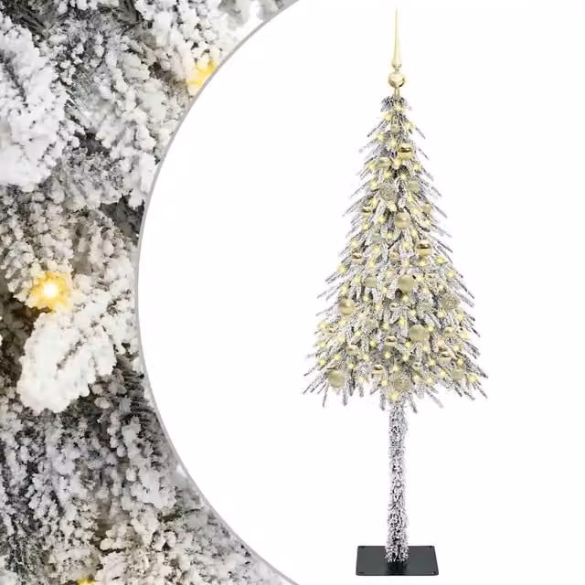 Albero di Natale con 150 LED-Luci decorative natalizie Bianco 150 cm PE e Acciaio 259372