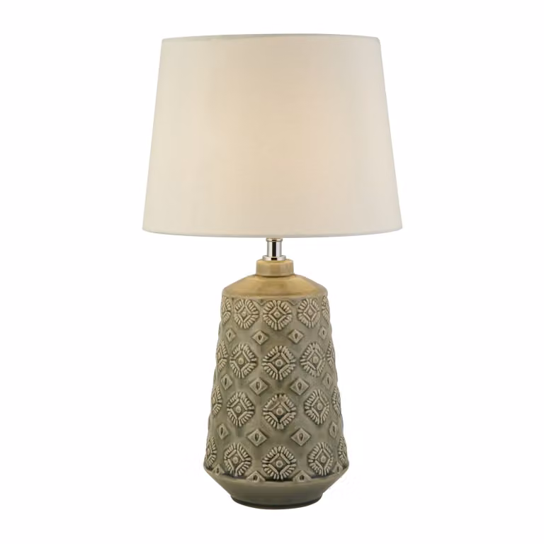 x Lampada da tavolo Egypt - Vetroceramica grigia