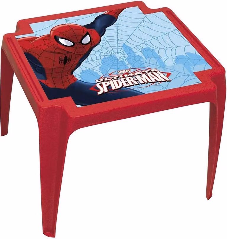 tavolo per bambini Spider-Man 44 x 55 cm in polipropilene rosso