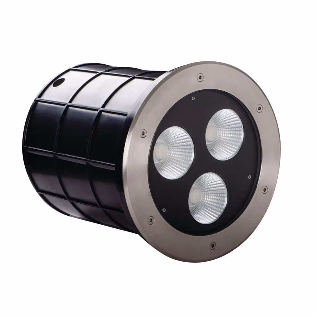 Lampada carrabile da incasso Kanlux Turro LED 45W Ø26 cm nero e argento – 2