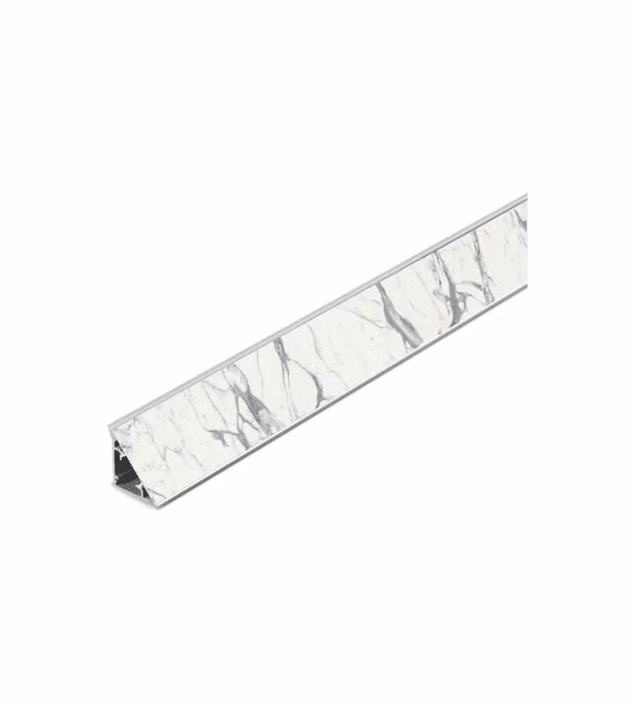 Pircher Alzatina triangolare per top cucina Calcutta 30x30x3000 mm