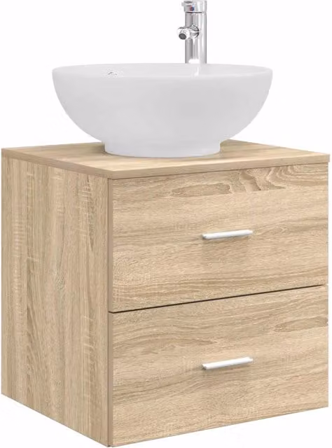 Mobile Lavabo | Armadio Lavabo da Parete Rovere Sonoma 49,5 x 44,5 x 66,5 cm