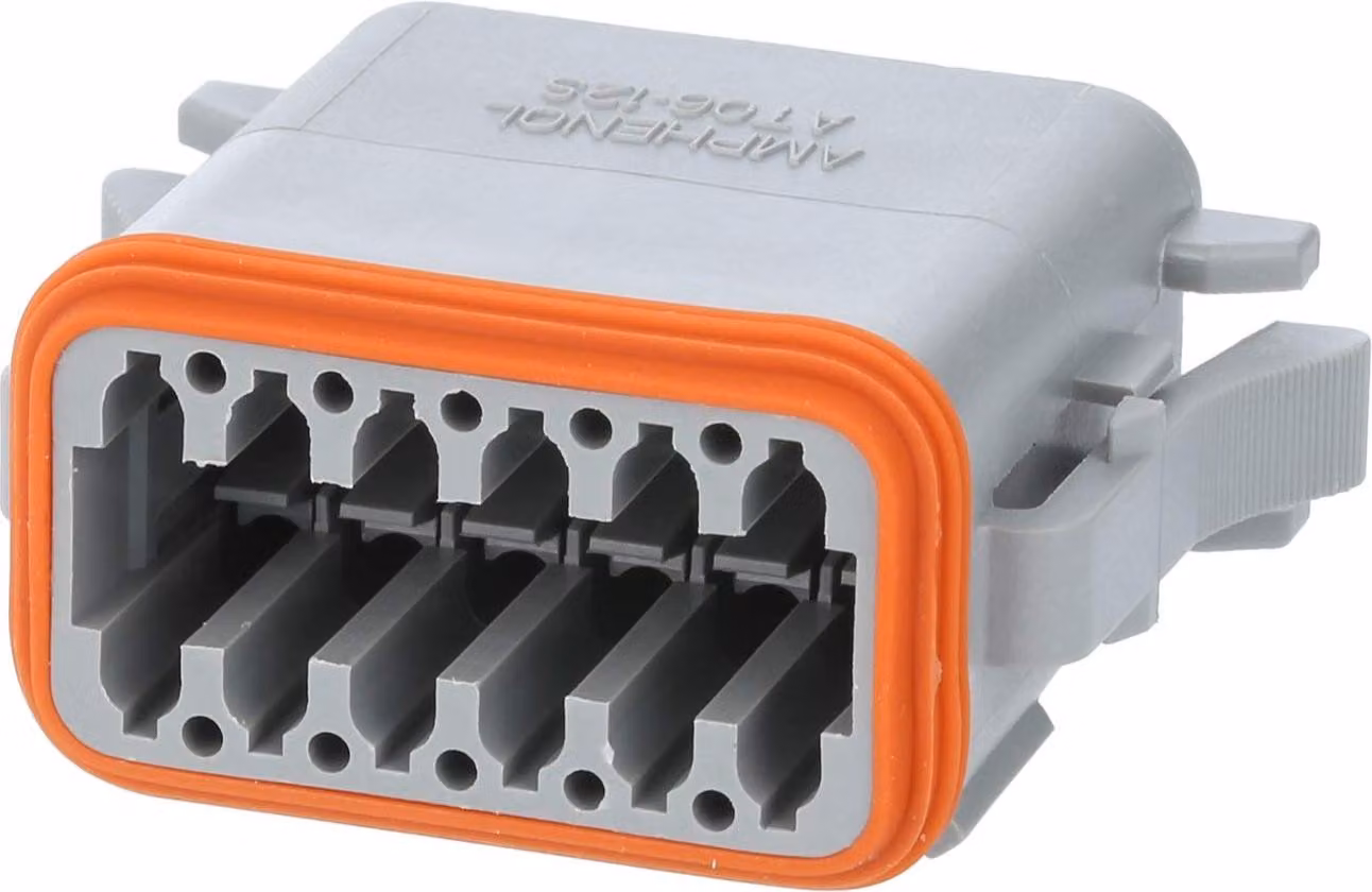 Amphenol AS-12SF 103 Presa cavo serie AT, codifica A, 12 poli, connessione a crimpare, diametro isolamento 2,24 mm -