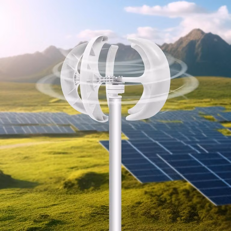 Turbina eolica - Generatore eolico verticale - Turbina eolica - Generatore di energia eolica - Dispositivo di produzione di energia eolica - 12V, 600W