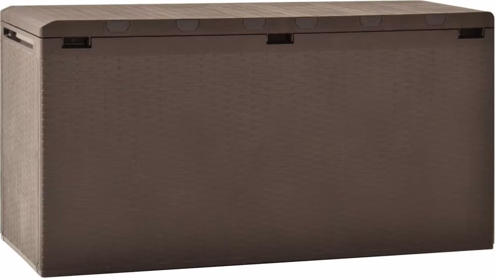 Baule da Giardino Marrone 114x47x60 cm