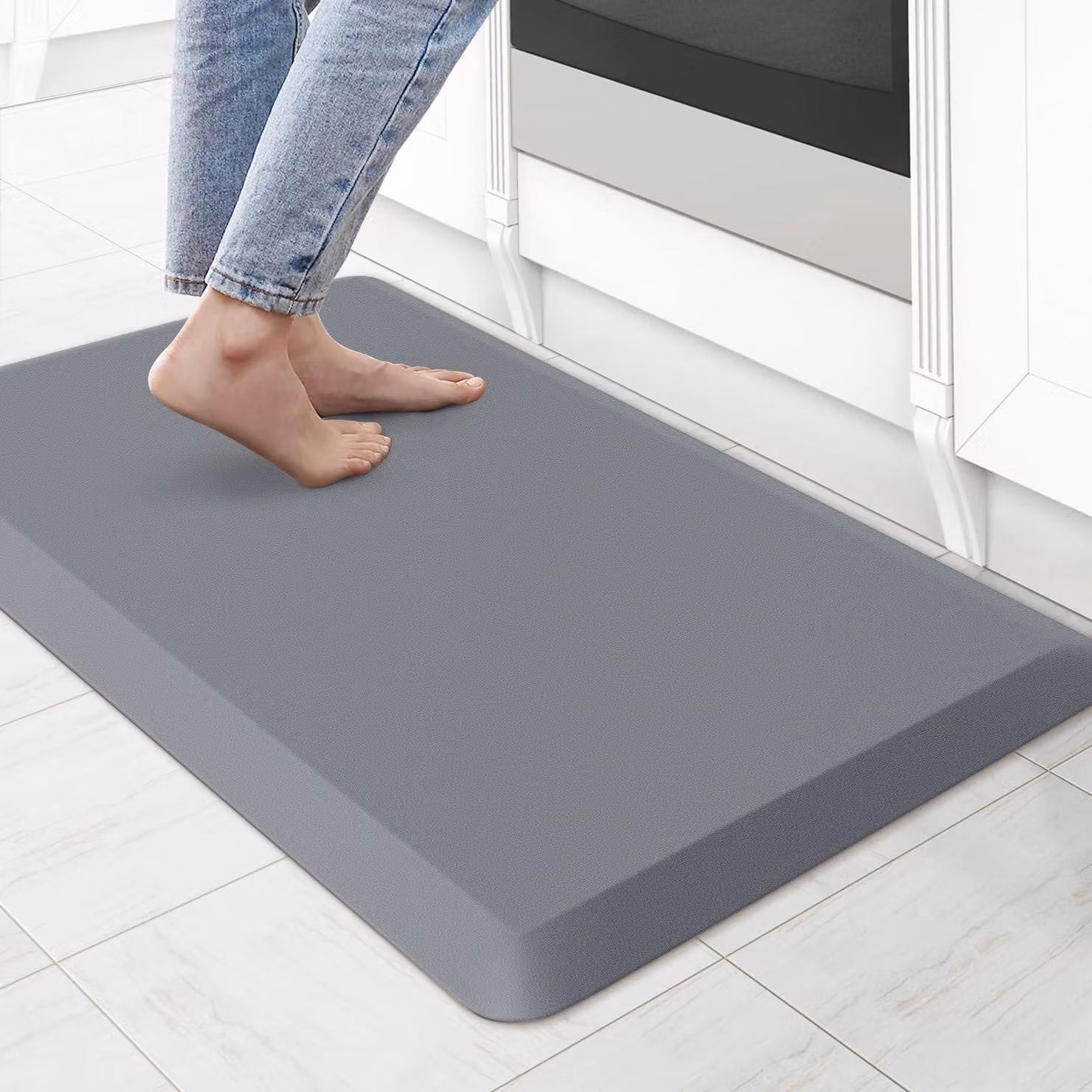 Tappetino antiscivolo per cucina, anti-fatica, dimensioni 44 x 71,2 cm, adatto per cucina e ufficio