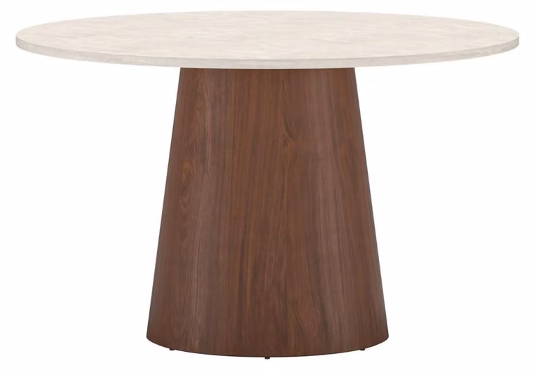 Venture Home Tavolo da pranzo rotondo Lanzo Beige