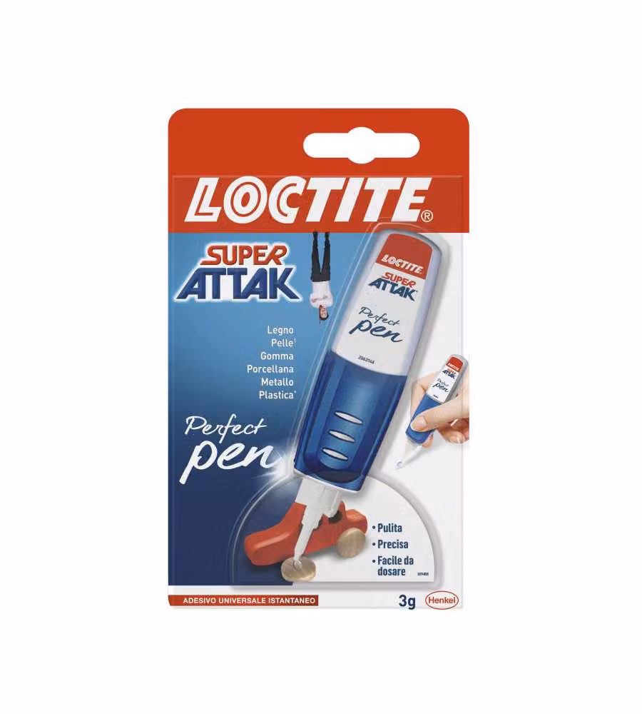 Loctite Super Attak Perfect Pen Collante Istantaneo Universale Trasparente 3g – 2