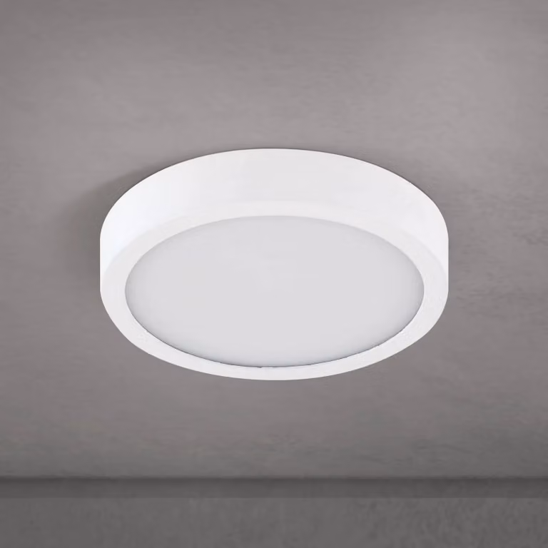 ORION Plafoniera a LED Disc, dimmerabile, Bianco / Opale, Soggiorno / Sala da pranzo, Alluminio, Moderno, Plafoniera LED