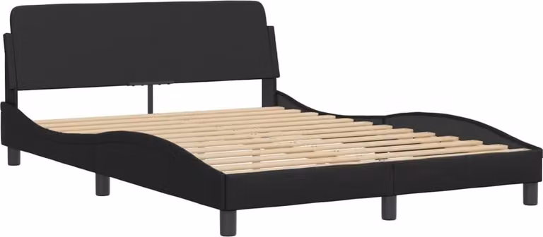 Giroletto Dover Nero 140x200 cm in Pelle finta