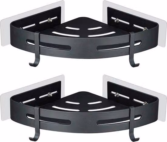 Scaffale angolare per cucina o bagno, 4,5 x 22,5 x 22,5 cm