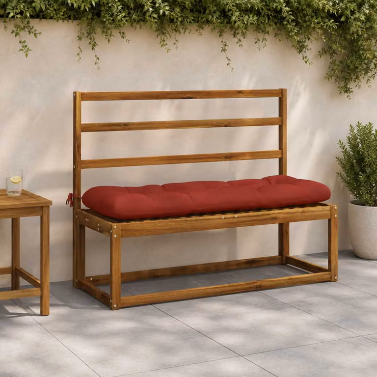 vidaXL Cuscino per panchina VIANEN 100% Poliestere Rosso