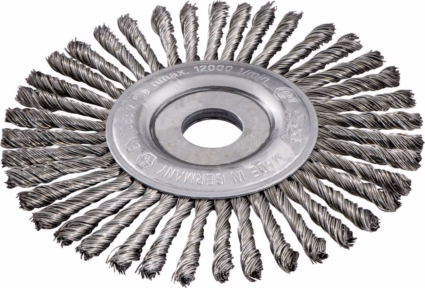Spazzola tonda Metabo 125x0,5x6/22,23 mm in acciaio, 626815000
