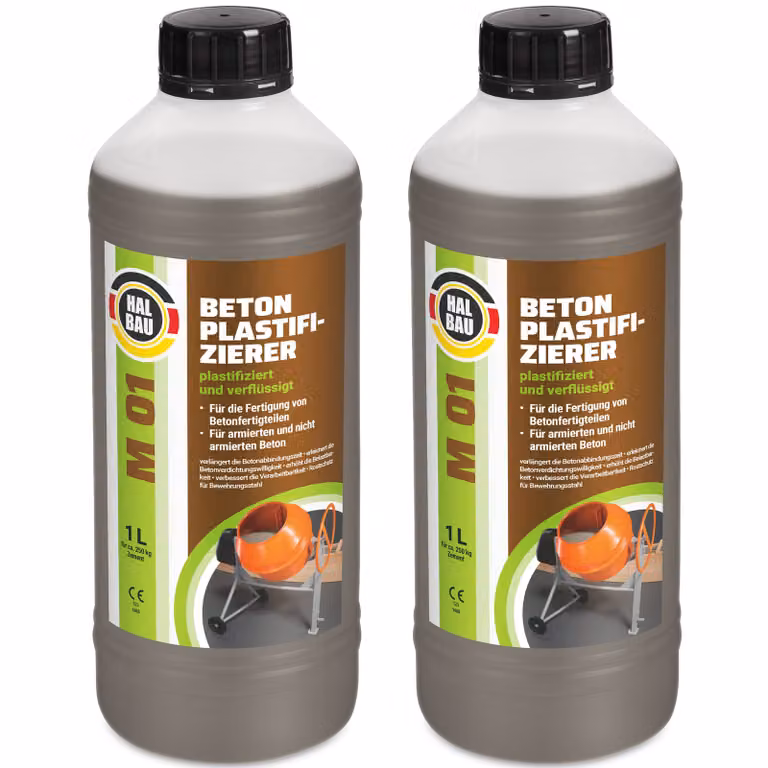 Plastificante per calcestruzzo 2L Additivo per calcestruzzo Protezione anticorrosione per l'acciaio d'armatura HALBAU M01