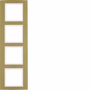 Berker 10143046 Cornice in alluminio, oro/bianco polare Berker B.3