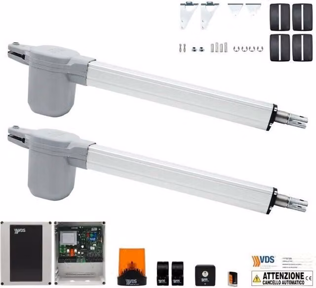 KIT 2 ANTE PER CANCELLI A BATTENTE FINO A 6 MT VDS KIT EGO 500 230V 11021/2