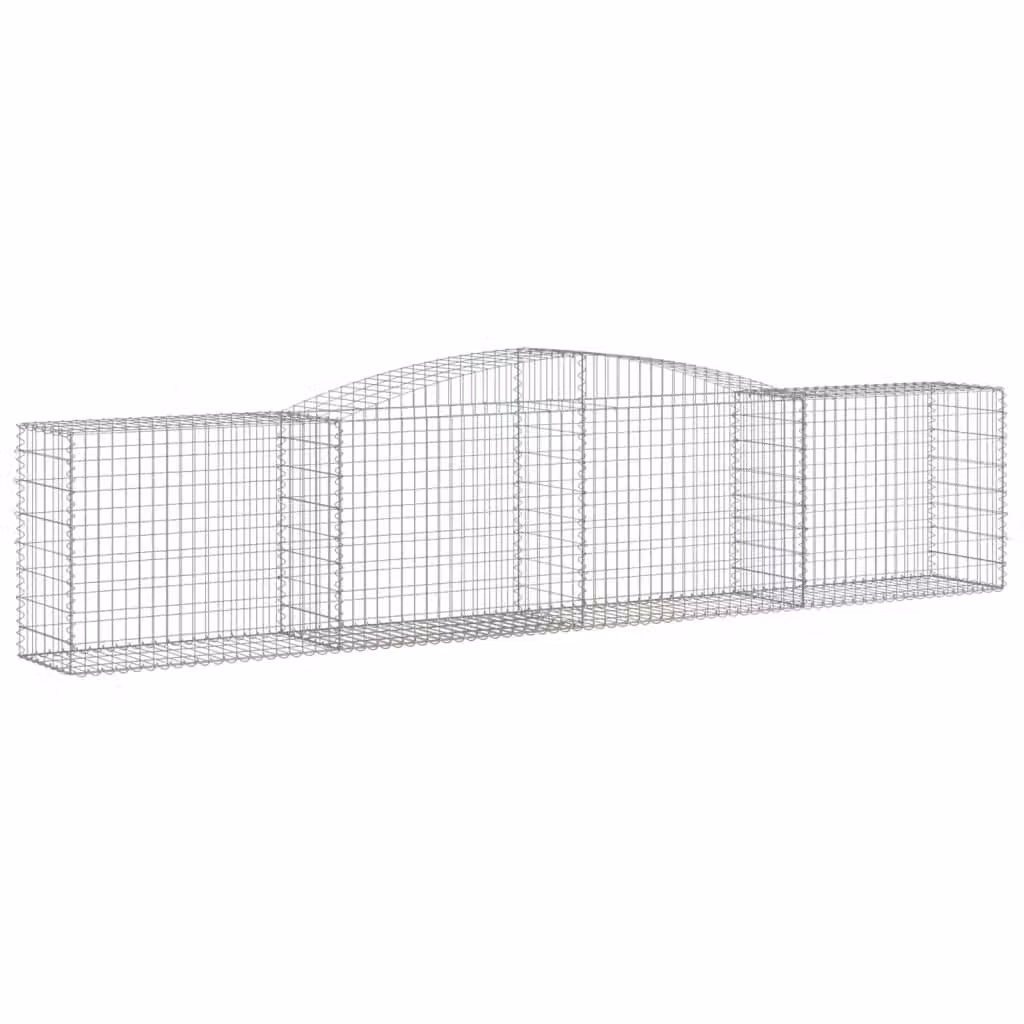 Cesto Gabbione ad Arco 400x50x80/100 cm Ferro Zincato